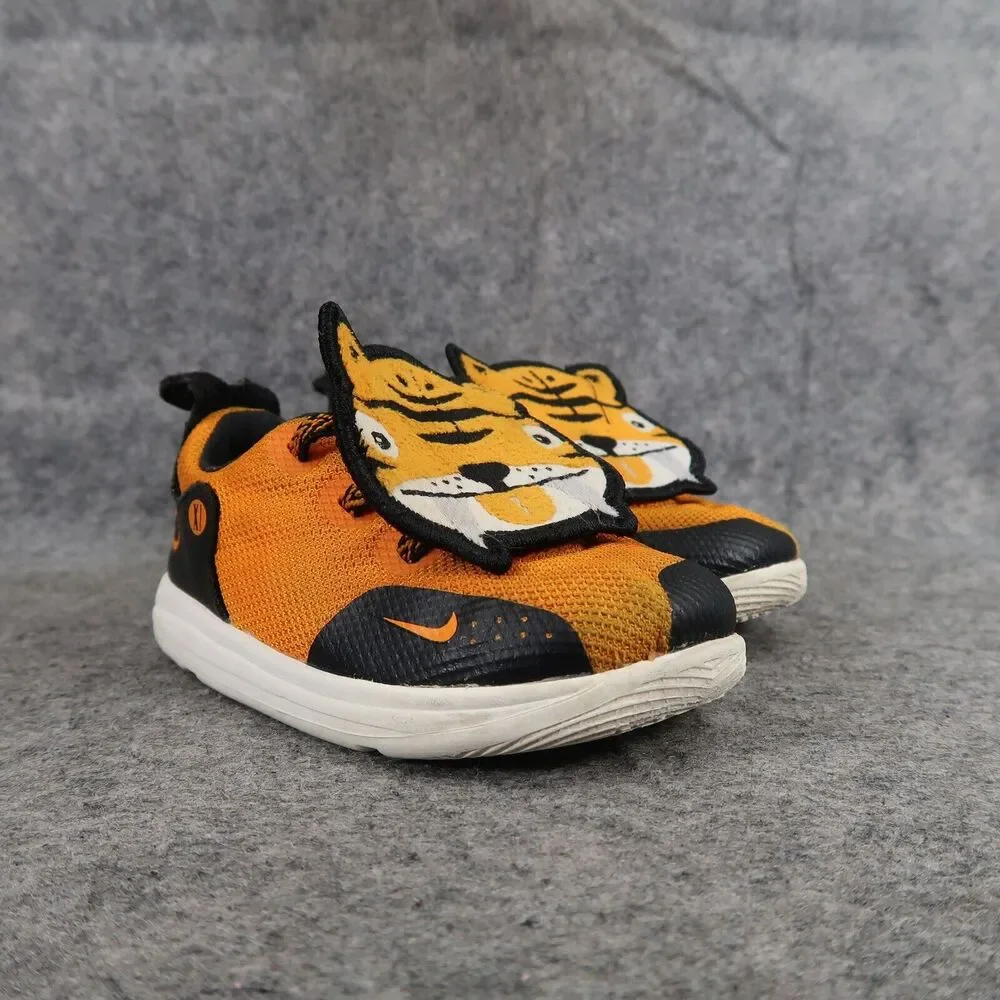 Nike Shoes Kids 7 Sneakers KD 11 Little Big Cats Slip On Toddler Orange Black